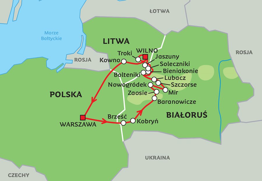 Ścieżkami Adama Mickiewicza – Białoruś i Litwa
