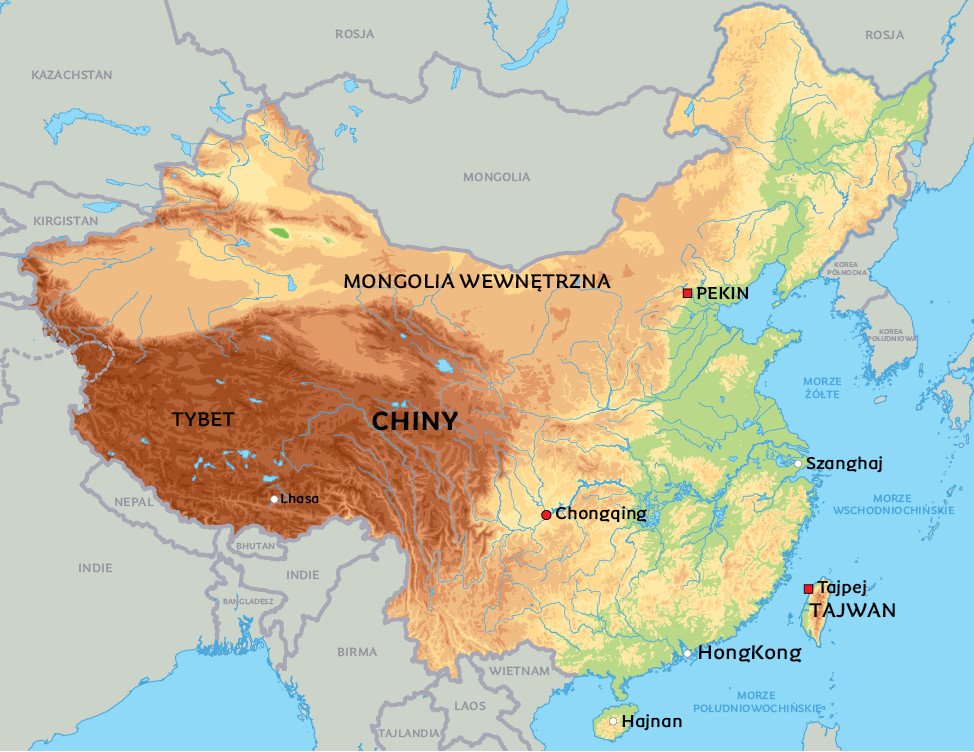 Chiny Mapa | Mapa