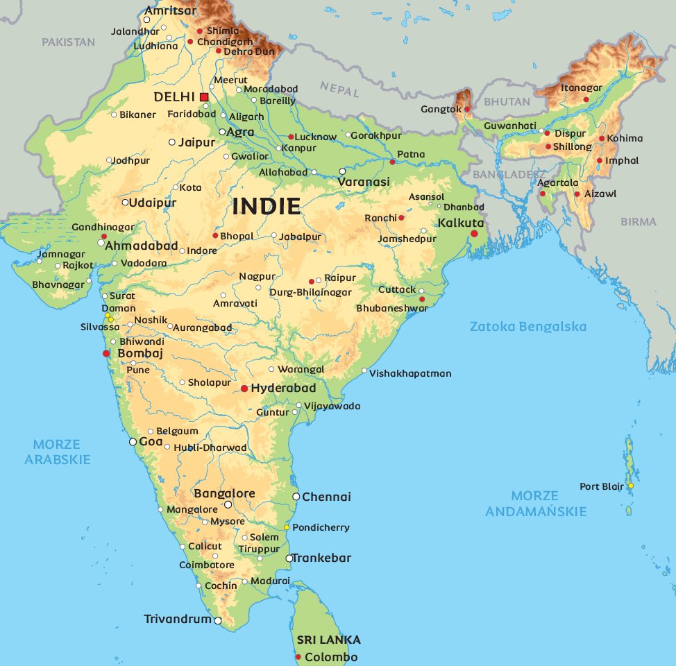 mapa indie Mapa Indie: zobacz usytuowanie Delhi mapa indie